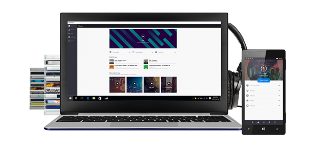 Deezer biedt een speciale Windows 10 applicatie met extra mogelijkheden.