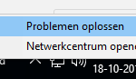 Start de probleemoplosser voor Windows 10.