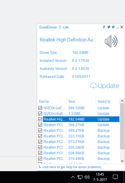 Op mijn computer staan best veel verouderde drivers zoals je in deze schermafbeelding ziet.