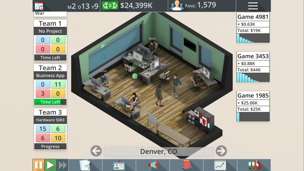 Je medewerkers zijn altijd hard aan het werk met een nieuwe game.