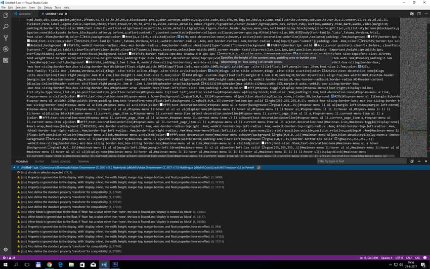 De software geeft je uitgebreide foutinformatie.