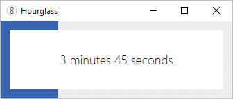 De interface van Hourglass is erg overzichtelijk.