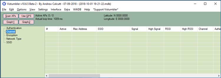 Vistumblr toont veel informatie over beschikbare wifi netwerken.